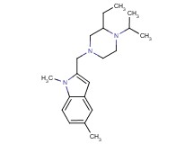 2-[(3-ethyl-4-isopropyl-1-piperazinyl)methyl]-1,5-dimethyl-1H-indole