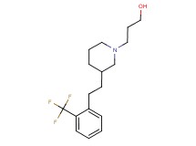 3-(3-{2-[2-(trifluoromethyl)phenyl]ethyl}-1-piperidinyl)-1-propanol