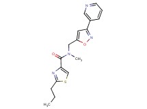 N-methyl-2-propyl-N-{[3-(3-pyridinyl)-5-isoxazolyl]methyl}-1,3-thiazole-4-carboxamide