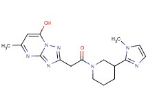 5-methyl-2-{2-[3-(1-methyl-1H-imidazol-2-yl)-1-piperidinyl]-2-oxoethyl}[1,2,4]triazolo[1,5-a]pyrimidin-7-ol