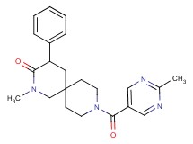 2-methyl-9-[(2-methyl-5-pyrimidinyl)carbonyl]-4-phenyl-2,9-diazaspiro[5.5]undecan-3-one