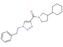 4-[(3-cyclohexyl-1-pyrrolidinyl)carbonyl]-1-(2-phenylethyl)-1H-1,2,3-triazole