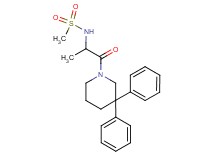N-[2-(3,3-diphenylpiperidin-1-yl)-1-methyl-2-oxoethyl]methanesulfonamide