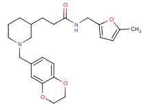 3-[1-(2,3-dihydro-1,4-benzodioxin-6-ylmethyl)-3-piperidinyl]-N-[(5-methyl-2-furyl)methyl]propanamide