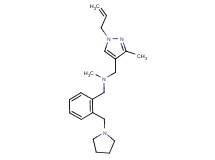 1-(1-allyl-3-methyl-1H-pyrazol-4-yl)-N-methyl-N-[2-(pyrrolidin-1-ylmethyl)benzyl]methanamine