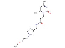 3-(4,6-dimethyl-2-oxopyrimidin-1(2H)-yl)-N-{[1-(3-methoxypropyl)pyrrolidin-3-yl]methyl}propanamide