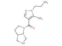 rel-(3aS,6aS)-1-[(5-methyl-1-propyl-1H-pyrazol-4-yl)carbonyl]octahydropyrrolo[3,4-b]pyrrole hydrochloride