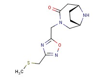 rel-(1S,6R)-3-({3-[(methylthio)methyl]-1,2,4-oxadiazol-5-yl}methyl)-3,9-diazabicyclo[4.2.1]nonan-4-one hydrochloride