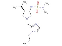 N'-{(3S*,4R*)-4-isopropyl-1-[(1-propyl-1H-imidazol-2-yl)methyl]-3-pyrrolidinyl}-N,N-dimethylsulfamide