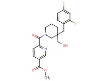 methyl 6-{[3-(2,4-difluorobenzyl)-3-(hydroxymethyl)-1-piperidinyl]carbonyl}nicotinate