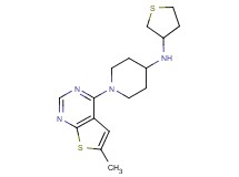 1-(6-methylthieno[2,3-d]pyrimidin-4-yl)-N-(tetrahydro-3-thienyl)piperidin-4-amine