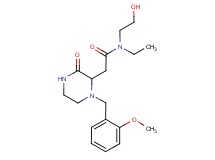 N-ethyl-N-(2-hydroxyethyl)-2-[1-(2-methoxybenzyl)-3-oxo-2-piperazinyl]acetamide