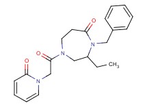 4-benzyl-3-ethyl-1-[(2-oxo-1(2H)-pyridinyl)acetyl]-1,4-diazepan-5-one