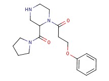 1-(3-phenoxypropanoyl)-2-(1-pyrrolidinylcarbonyl)piperazine