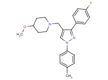 1-{[3-(4-fluorophenyl)-1-(4-methylphenyl)-1H-pyrazol-4-yl]methyl}-4-methoxypiperidine