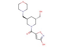 5-{[(3S*,5R*)-3-(hydroxymethyl)-5-(4-morpholinylmethyl)-1-piperidinyl]carbonyl}-3-isoxazolol