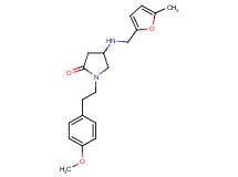 1-[2-(4-methoxyphenyl)ethyl]-4-{[(5-methyl-2-furyl)methyl]amino}-2-pyrrolidinone