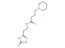 N-[2-(5-oxo-4,5-dihydro-1H-1,2,4-triazol-3-yl)ethyl]-4-(1-piperidinyl)butanamide