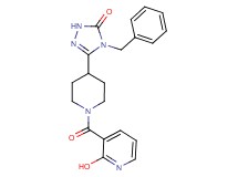 4-benzyl-5-{1-[(2-hydroxypyridin-3-yl)carbonyl]piperidin-4-yl}-2,4-dihydro-3H-1,2,4-triazol-3-one