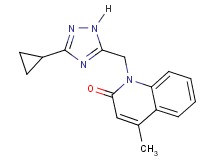 1-[(3-cyclopropyl-1H-1,2,4-triazol-5-yl)methyl]-4-methylquinolin-2(1H)-one