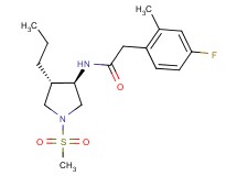 2-(4-fluoro-2-methylphenyl)-N-[(3R*,4S*)-1-(methylsulfonyl)-4-propyl-3-pyrrolidinyl]acetamide