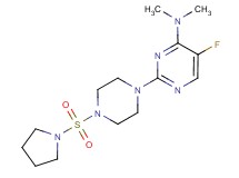 5-fluoro-N,N-dimethyl-2-[4-(pyrrolidin-1-ylsulfonyl)piperazin-1-yl]pyrimidin-4-amine