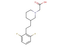 {3-[2-(2,6-difluorophenyl)ethyl]-1-piperidinyl}acetic acid