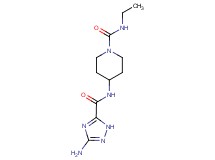 4-{[(3-amino-1H-1,2,4-triazol-5-yl)carbonyl]amino}-N-ethylpiperidine-1-carboxamide