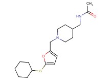 N-[(1-{[5-(cyclohexylthio)-2-furyl]methyl}-4-piperidinyl)methyl]acetamide