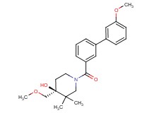 (4S*)-1-[(3'-methoxybiphenyl-3-yl)carbonyl]-4-(methoxymethyl)-3,3-dimethylpiperidin-4-ol