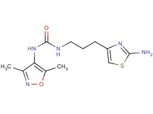 N-[3-(2-amino-1,3-thiazol-4-yl)propyl]-N'-(3,5-dimethylisoxazol-4-yl)urea