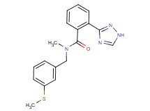 N-methyl-N-[3-(methylthio)benzyl]-2-(1H-1,2,4-triazol-3-yl)benzamide