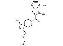 rel-(1R,3S)-3-(2-aminoethoxy)-7-[(1,7-dimethyl-1H-indol-2-yl)carbonyl]-7-azaspiro[3.5]nonan-1-ol hydrochloride