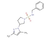 N-benzyl-3-(3,5-dimethyl-1H-pyrazol-1-yl)pyrrolidine-1-sulfonamide