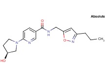 6-[(3S)-3-hydroxy-1-pyrrolidinyl]-N-[(3-propyl-5-isoxazolyl)methyl]nicotinamide