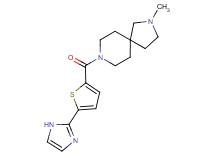 8-{[5-(1H-imidazol-2-yl)-2-thienyl]carbonyl}-2-methyl-2,8-diazaspiro[4.5]decane