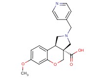 (3aR*,9bR*)-7-methoxy-2-(pyridin-4-ylmethyl)-1,2,3,9b-tetrahydrochromeno[3,4-c]pyrrole-3a(4H)-carboxylic acid