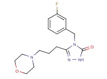 4-(3-fluorobenzyl)-5-(3-morpholin-4-ylpropyl)-2,4-dihydro-3H-1,2,4-triazol-3-one