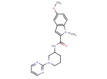5-methoxy-1-methyl-N-[1-(2-pyrimidinyl)-3-piperidinyl]-1H-indole-2-carboxamide