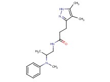 3-(4,5-dimethyl-1H-pyrazol-3-yl)-N-{2-[methyl(phenyl)amino]propyl}propanamide