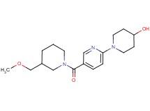 1-(5-{[3-(methoxymethyl)piperidin-1-yl]carbonyl}pyridin-2-yl)piperidin-4-ol