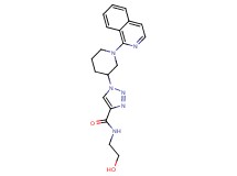 N-(2-hydroxyethyl)-1-(1-isoquinolin-1-ylpiperidin-3-yl)-1H-1,2,3-triazole-4-carboxamide