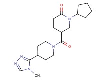 1-cyclopentyl-5-{[4-(4-methyl-4H-1,2,4-triazol-3-yl)-1-piperidinyl]carbonyl}-2-piperidinone