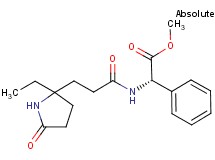 methyl (2S)-{[3-(2-ethyl-5-oxo-2-pyrrolidinyl)propanoyl]amino}(phenyl)acetate