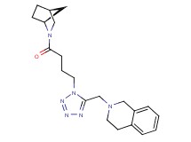 2-[(1-{4-[(1S*,4S*)-2-azabicyclo[2.2.1]hept-2-yl]-4-oxobutyl}-1H-tetrazol-5-yl)methyl]-1,2,3,4-tetrahydroisoquinoline