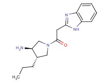 (3R*,4S*)-1-(1H-benzimidazol-2-ylacetyl)-4-propylpyrrolidin-3-amine