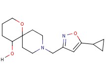 9-[(5-cyclopropyl-3-isoxazolyl)methyl]-1-oxa-9-azaspiro[5.5]undecan-5-ol