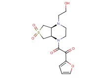 1-(2-furyl)-2-[(4aS*,7aR*)-4-(2-hydroxyethyl)-6,6-dioxidohexahydrothieno[3,4-b]pyrazin-1(2H)-yl]-2-oxoethanone