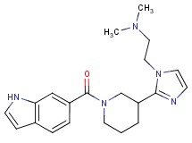 (2-{2-[1-(1H-indol-6-ylcarbonyl)piperidin-3-yl]-1H-imidazol-1-yl}ethyl)dimethylamine