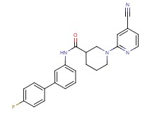 1-(4-cyanopyridin-2-yl)-N-(4'-fluorobiphenyl-3-yl)piperidine-3-carboxamide